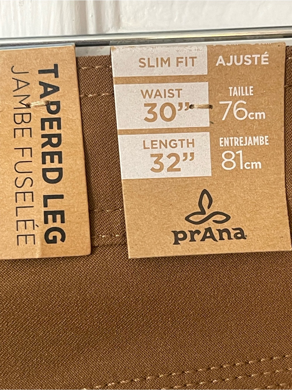 NWT PrAna Men’s 30/32 stretch Zion Pant II Color Sepia - Picture 10 of 10
